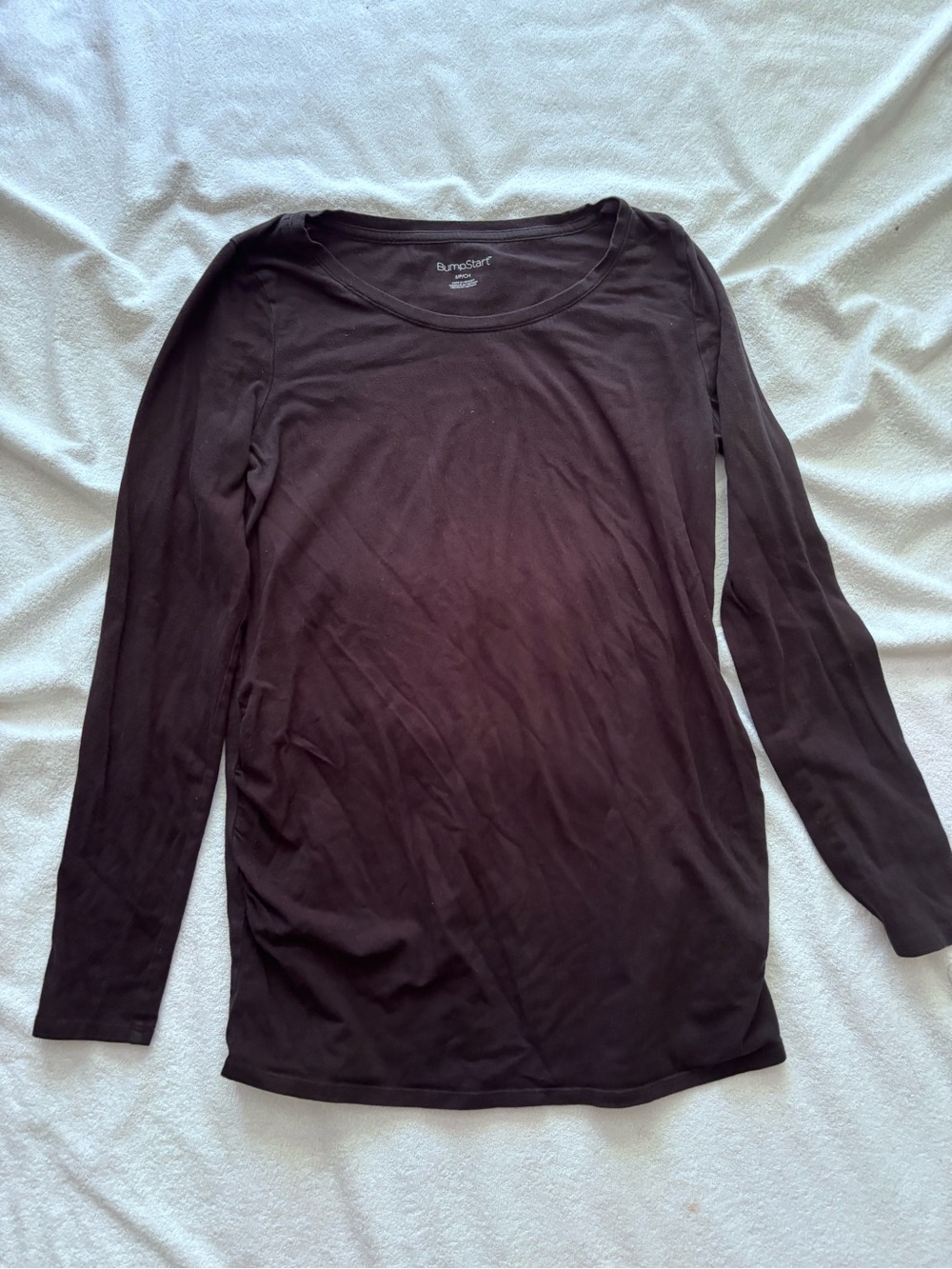 BumpStart Long Sleeve Maternity Top - black